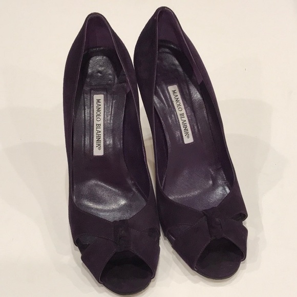 Manolo Blahnik peep toe pumps - Picture 3 of 8